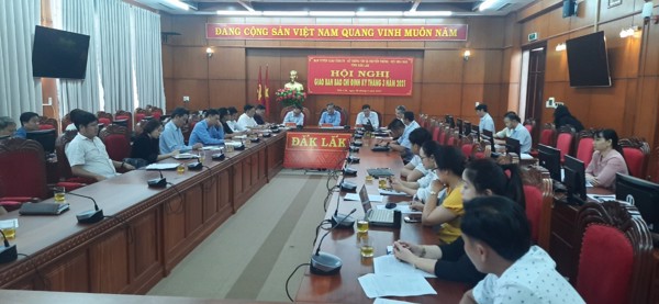 UBBC tỉnh đánh giá tiến độ triển khai công tác bầu cử Đại biểu Quốc hội khoá XV và đại biểu HĐND các cấp của tính Đắk Lắk nhiệm kỳ 2021-2026