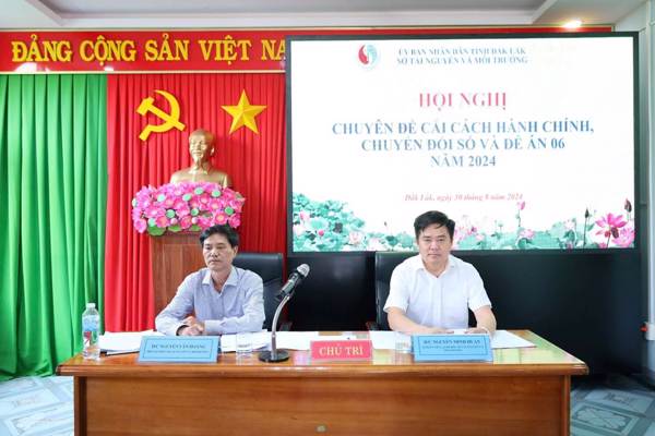 Sở Tài nguyên và Môi trường tìm giải pháp cải thiện chỉ số cải cách hành chính và chuyển đổi số năm 2024