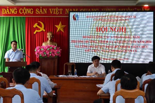 Hội nghị sơ kết 6 tháng đầu năm 2024 của Văn phòng Đăng ký đất đai