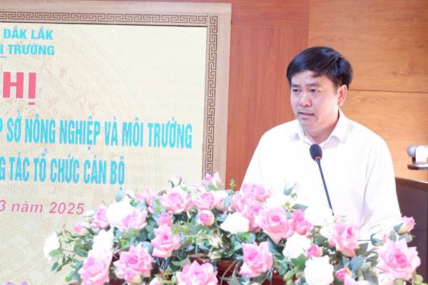 Sở Nông nghiệp và Môi trường công bố Quyết định về sắp xếp tổ chức bộ máy và công tác cán bộ