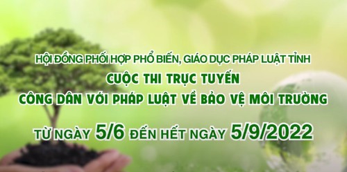 Tuyên truyền Cuộc thi " Công dân với pháp luật về bảo vệ môi trường" tỉnh Đắk Lắk