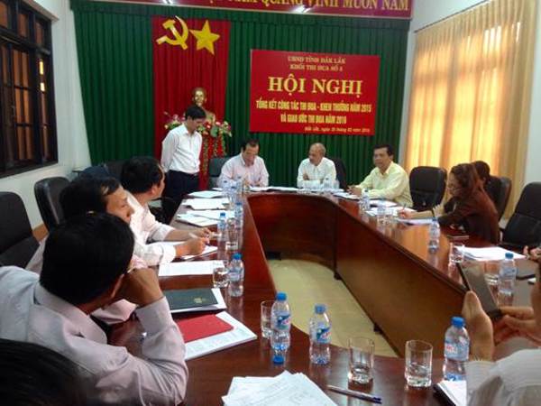 Khối thi đua số V tỉnh Đắk Lắk tổ chức Hội nghị tổng kết công tác thi đua-khen thưởng năm 2015 và Ký kết giao ước thi đua năm 2016