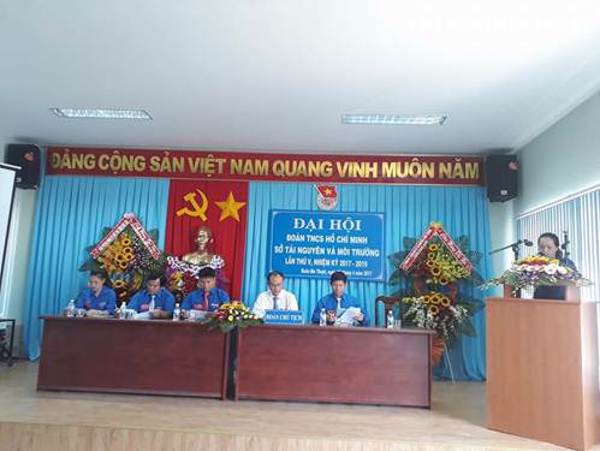 Đại hội Đoàn TNCS Hồ Chí Minh Sở Tài nguyên và Môi trường tỉnh Đắk Lắk lần thứ V, Nhiệm kỳ 2017 – 2019