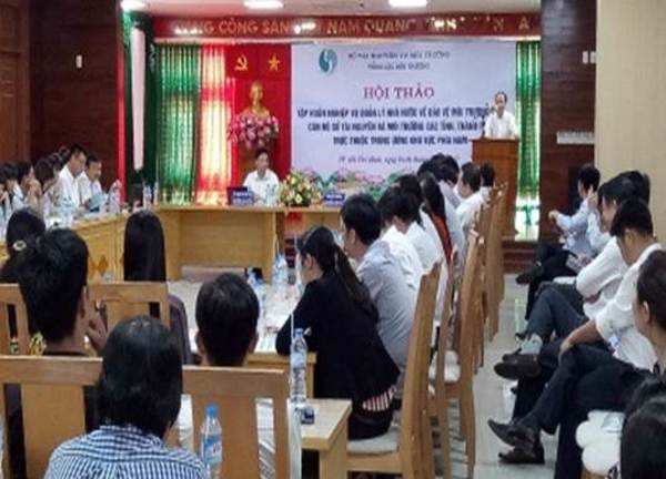 Hội thảo tập huấn, bồi dưỡng nghiệp vụ quản lý nhà nước về bảo vệ môi trường cho cán bộ Sở tài nguyên và môi trường các tỉnh, thành phố trực thuộc trung ương