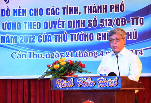 Bàn giao bản đồ nền cho các tỉnh, thành phố khu vực ĐBSCL