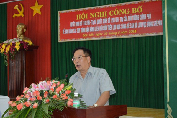 Hội nghị công bố các Quyết định của Thủ tướng Chính phủ về ban hành các quy trình vận hành liên hồ chứa trên lưu vực sông Sê San và lưu vực sông Srêpôk